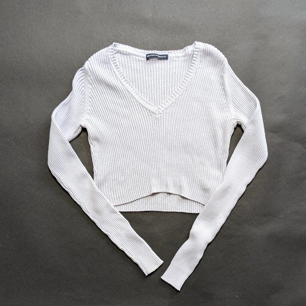 Brandy Melville Light Blue Cotton Sweater
